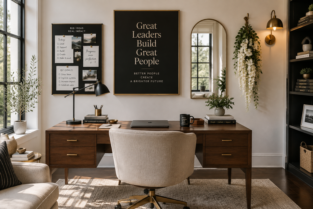 The Best Wall Decor Ideas for a Home Office That Inspires