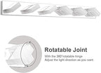 Ralbay Modern Chrome Bathroom Vanity Lights Dimmable 6 Lights Acrylic Stainless - Image 3