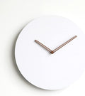 Wooden Modern Wall Clock, Minimalistic and Stylish, Walnut Hands, Silent Quartz by MODIRNATION