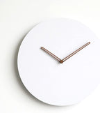 Wooden Modern Wall Clock, Minimalistic and Stylish, Walnut Hands, Silent Quartz by MODIRNATION