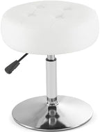 Gitrah White Vanity Stool Chair Swivel Adjustable Comfortable Makeup Stool - Image 5