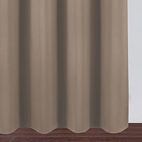 LEMOMO Blackout Curtains 66 x 84 inch/Cappuccino Curtains Set of 2 - Image 7