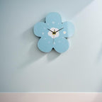 12 Inch Blue Flower Wall Clock Petal Design Wall Clock Silent Non Ticking Clock - Image 5