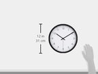 Amazon Basics Classic 12" Round Wall Clock, Silent Non Ticking, Battery Operated - Image 5