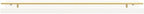 WOPITUES Floating Shelves with Gold Metal Guardrail, Shelves - Image 4