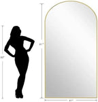 Dewfig Arched Full Length Mirror, Oversized Full Body Mirrors - Image 10