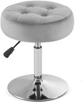 Gitrah Grey Vanity Stool Chair Swivel Adjustable Comfortable Makeup Stool by Gitrah