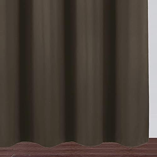 LEMOMO Chocolate Brown Blackout Curtains 40 x 63 Inch Length/Set of 2 Curtain - Image 8