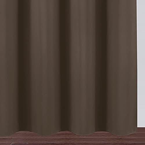 LEMOMO Chocolate Thermal Blackout Curtains/42 x 84 Inch/Set of 2 Panels Room - Image 9