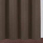 LEMOMO Chocolate Brown Blackout Curtains 66 x 63 Inch Length/Set of 2 Curtain - Image 9