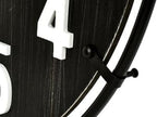 EMAX HOME Large Old Town Farmhouse Black Wall Clock 30 Inch Rustic Antique Wood - Image 7