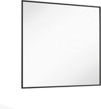 LOAAO 36"X36" Black Rectangle Bathroom Mirror Wall, Matte Black Aluminum Alloy - Image 6