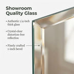Better Bevel 16" x 60" Frameless Full-Length Rectangle Mirror | 1" Beveled Edge - Image 2