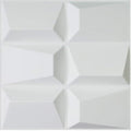 Art3d Decorative 3D Wall Panels 19.7" x 19.7" Snow White, PVC Wall Panel by Art3d