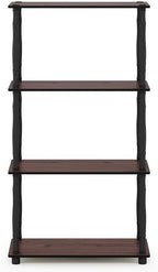 Furinno Turn-N-Tube 4-Tier Multipurpose Shelf Display Rack, Classic Tubes - Image 4