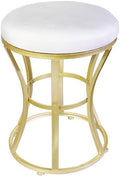 Vanity Chair, Small Velvet Vanity Stool & Ottoman Bench for Bathroom, Dorm by ELLENSAMQI