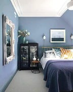 Safiyya 197"x17.7" Peel and Stick Wallpaper Blue Contact Paper Temporary Solid - Image 4