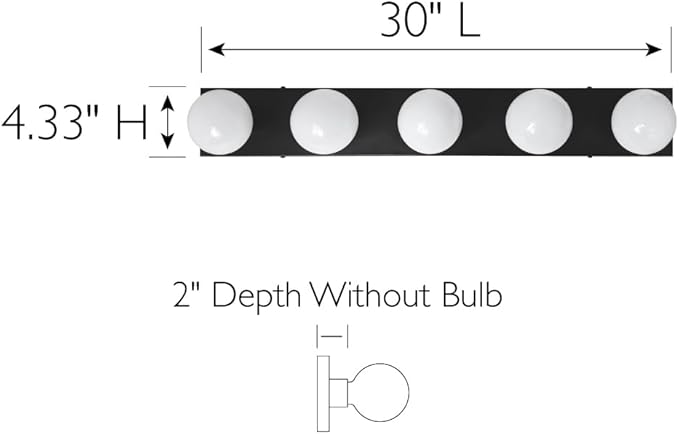 Design House Vanity Lights, 5 Linear Lights, Horizontal or Vertical Use - Image 6