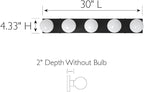 Design House Vanity Lights, 5 Linear Lights, Horizontal or Vertical Use - Image 6