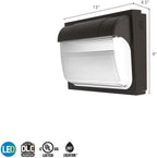 Lithonia Lighting 13" LED Wall Pack Outdoor Light Fixture, Building Wall Light - Image 12