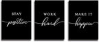 Work Hard Painting, Framed Canvas Wall Art Positive Quote, Office Wall Art - Image 7