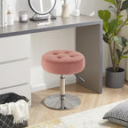 Gitrah Pink Vanity Stool Chair Swivel Adjustable Comfortable Makeup Stool - Image 5