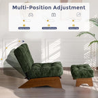 MAXYOYO Accent Chair with Ottoman, Lounge Chair with Adjustable Backrest - Image 4