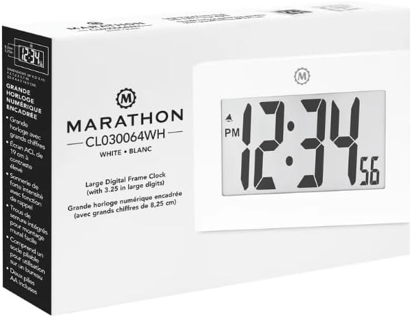 MARATHON Large Digital Wall Clock - Image 9
