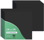 Smooth Black Drop Ceiling Tile 2ft x 2ft, PVC Ceiling Panel – Waterproof by Gigrwiin