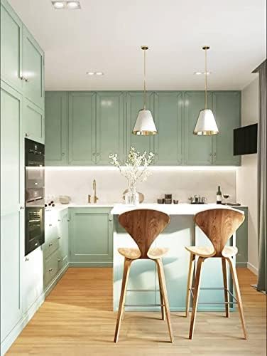 Dimoon 590''x23.6'' Green Peel and Stick Wallpaper Contact Paper Modern Self - Image 7