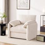 Howjoe Accent Chair for Living Room, Oversized Reading Armchair, Beige by Unknown