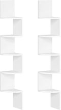 HOOBRO Corner Shelf Wall-Mounted, 5-Tier Corner Bookshelves by HOOBRO