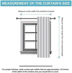 RYB HOME Blackout Kitchen Curtains, Thermal Insulated Back Tabs Window Curtain - Image 8