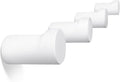 NAUMOO Wooden White Wall Hooks by NAUMOO