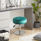 Gitrah Teal Vanity Stool Chair Swivel Adjustable Comfortable Makeup Stool - Image 5