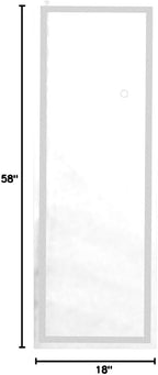Hasipu Full Length Mirror with Lights, Full Body Dressing Hanging Mounted Mirror - Image 10