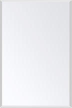 Frameless Bathroom Mirror for Wall, Rectangle Beveled Edge Mirror for Over Sink by Ruomeng
