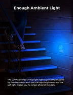 L LOHAS LED Blue Night Lights Plug into Wall 2-Pack, 0.3W Plug in Night Light - Image 4
