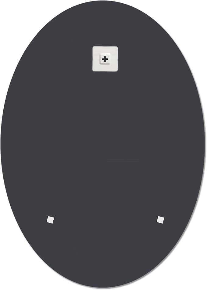 Bathroom Mirror for Over Sink, Oval Frameless Mirror, Beveled Polished Wall - Image 7
