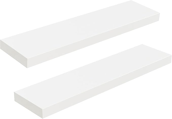 HOOBRO Floating Shelves for Wall, Wall Mounted Shelf Set of 2, 31.5" Hanging by HOOBRO