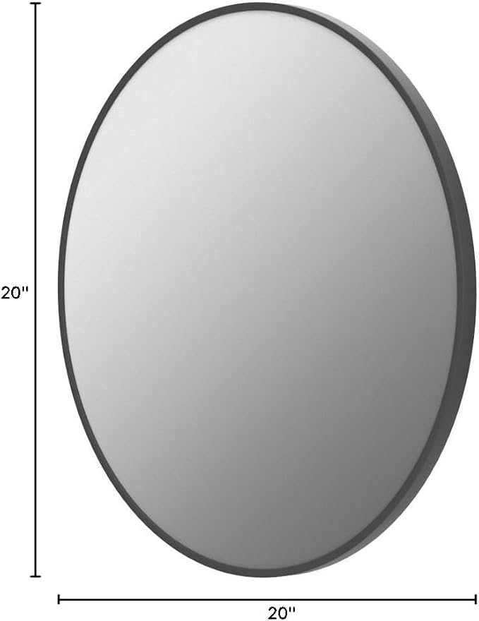 Antok 20 Inch Round Mirror for Wall, Round Bathroom Mirror, Circle Wall Mirrors - Image 9