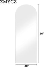 Arched Floor Mirror, Standing Mirror Hanging or Leaning, Body Mirrors - Image 4