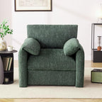 Howjoe 2 Pack Accent Chair for Living Room, Oversized Armchair, Green - Image 3
