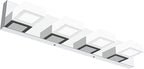 Ralbay Dimmable Bathroom Lights Modern 4 Lights Vanity Lights Fixtures Acrylic by RalbayLighting