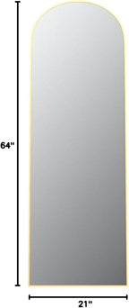 Arched Full Length Mirror, Full Length Wall Mirror Hanging or Leaning - Image 9