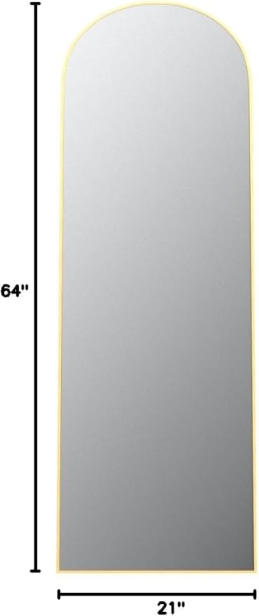 Arched Full Length Mirror, Full Length Wall Mirror Hanging or Leaning - Image 9