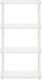 Furinno Turn-N-Tube Storage Shelves, 4-Tier Toolless Book Shelf, Corner Shelf - Image 8