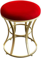 Vanity Chair, Small Velvet Vanity Stool & Ottoman Bench for Bathroom, Dorm by ELLENSAMQI