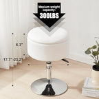 Adjustable Vanity Stool with Storage Swivel Vanity Chair Makeup - Image 2