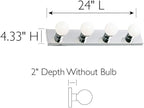Design House 500892 4-Light Vanity Strip Light Contemporary Dimmable - Image 3